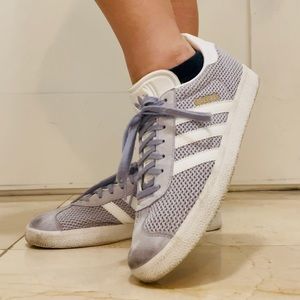 Adidas Gazelle Purple Lavendar White Sneakers